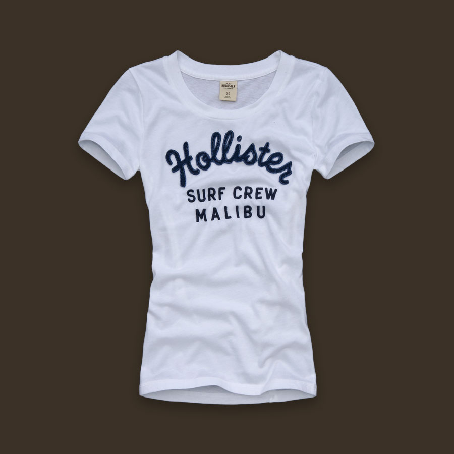 Blusa modelo para revenda em sites oficiais da Hollister.