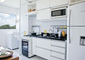 Cozinha branca (Foto: Reprodução)