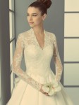 Vestido de noiva seda com renda